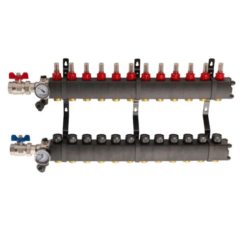 TOP-FLOW Kunststof verdeler PRO PLUS BASIC 12 groepen